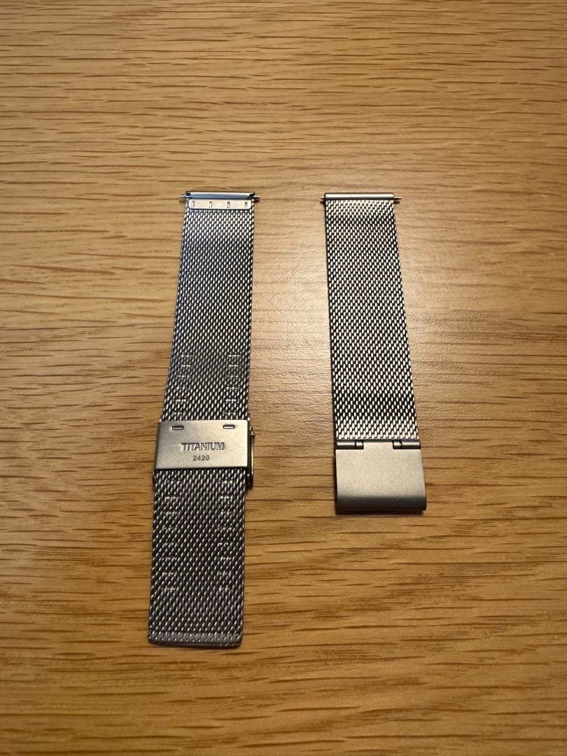 JUNGHANS マックスビル用 【純正】 替ベルト 20mm チタンバンド