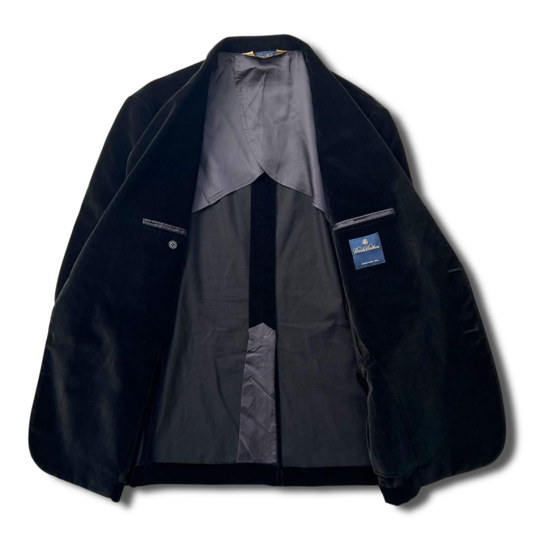 美品 ブルックス ブラザーズ ベロア テーラード ジャケット 44 大きいサイズ