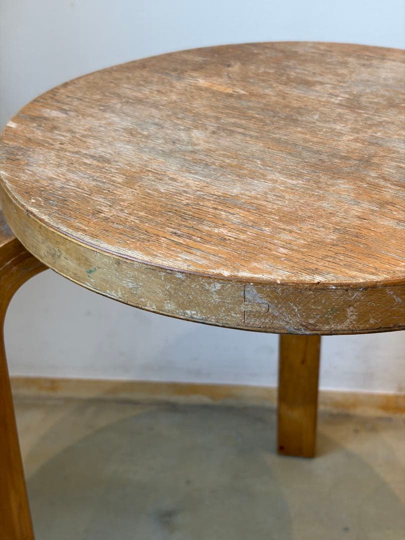 50年代 stool60 artek Alvar Aalto バックスタンプ有