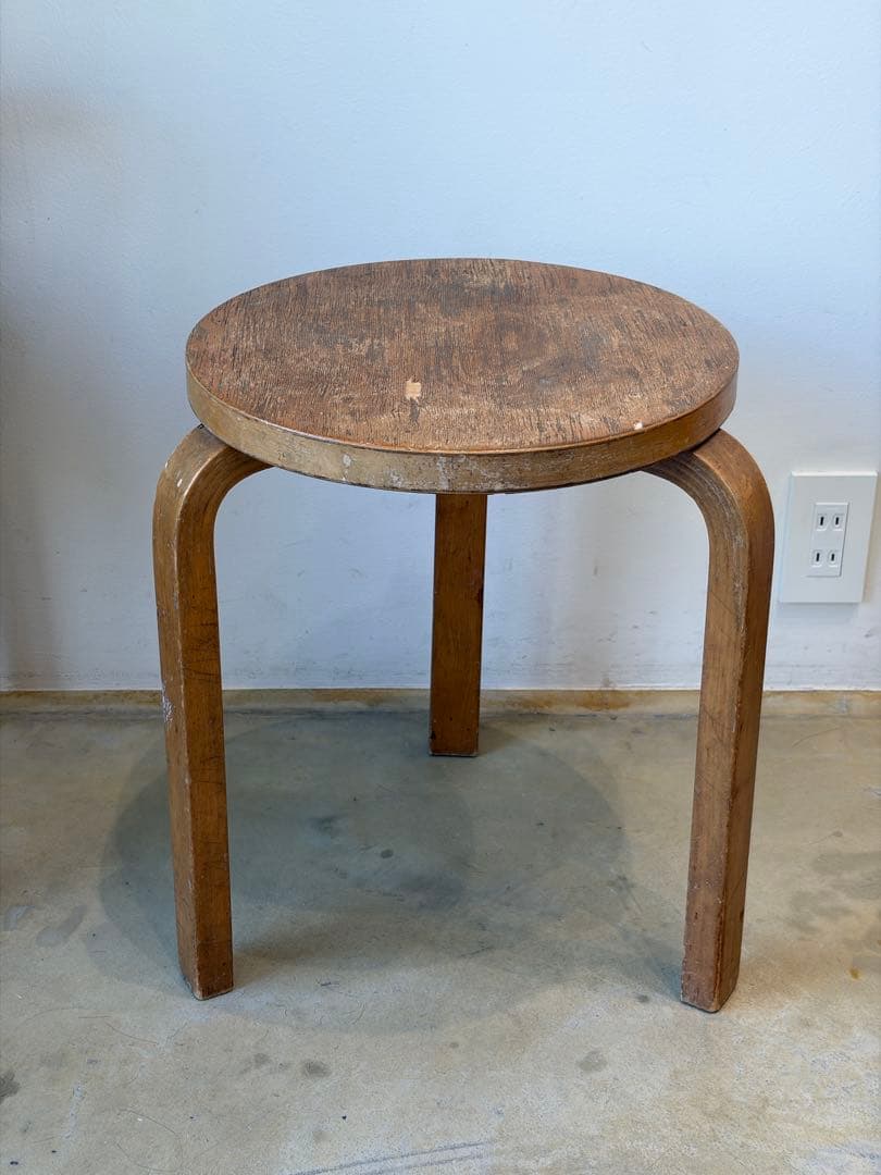 50年代 stool60 artek Alvar Aalto バックスタンプ有