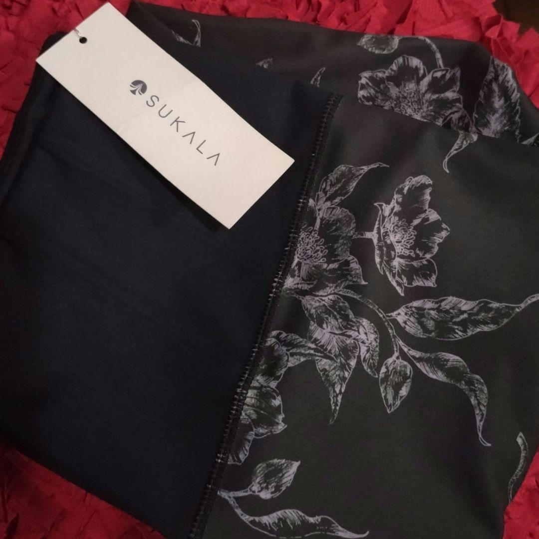 ☆新品未使用☆SUKALA アンティークプリントレギンス ブラックM