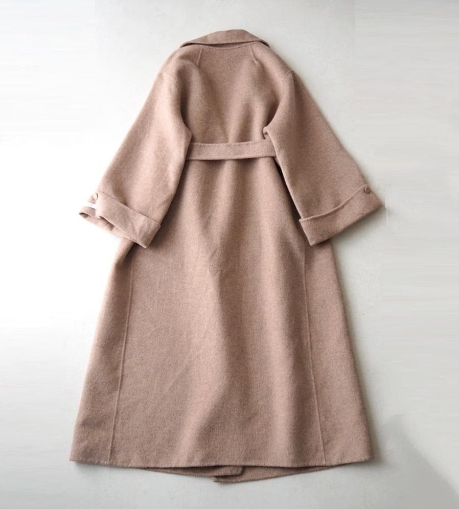 lavishgate ワイドスリーブリバーコート ウール ガウン ロングコート