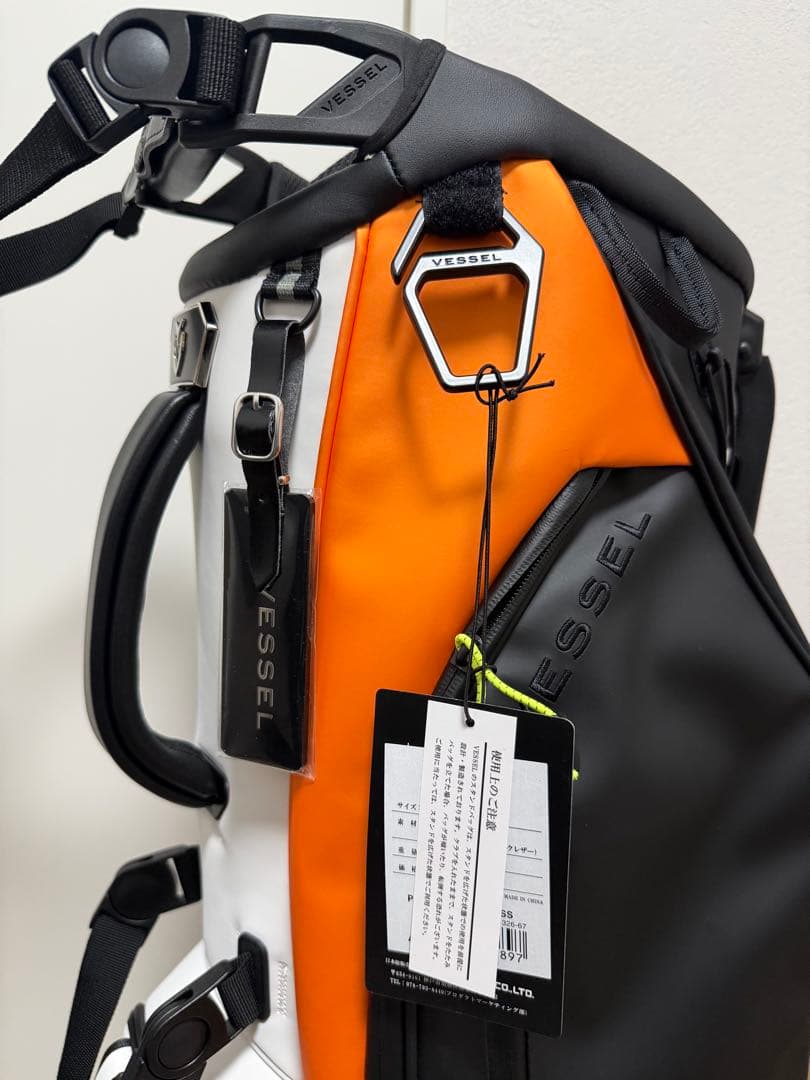 VESSEL PLAYER 4.0 ベゼル キャデイバッグ/ブラック/オレンジ