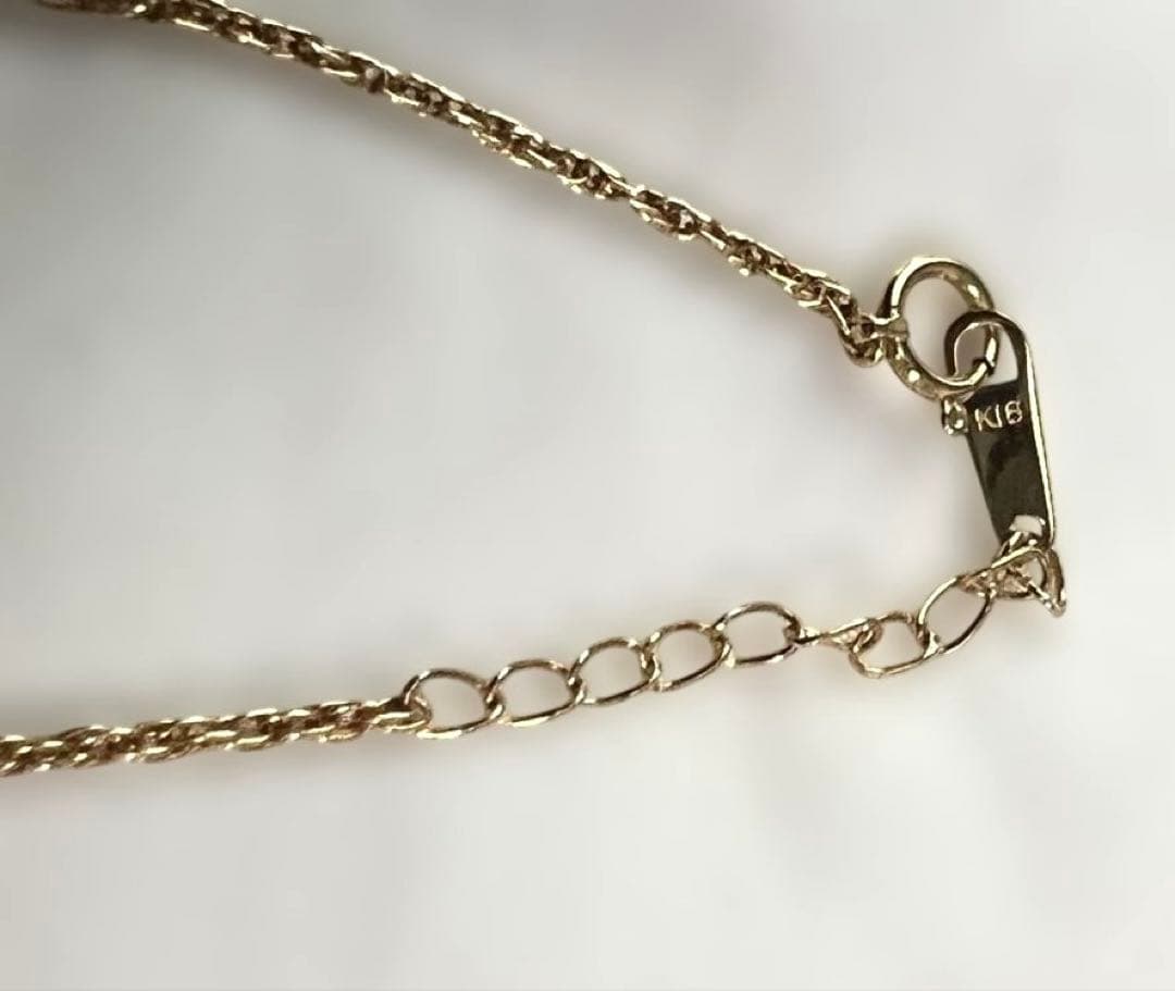 K18 ネックレスチェーン 約2mm幅 2.95ｇ