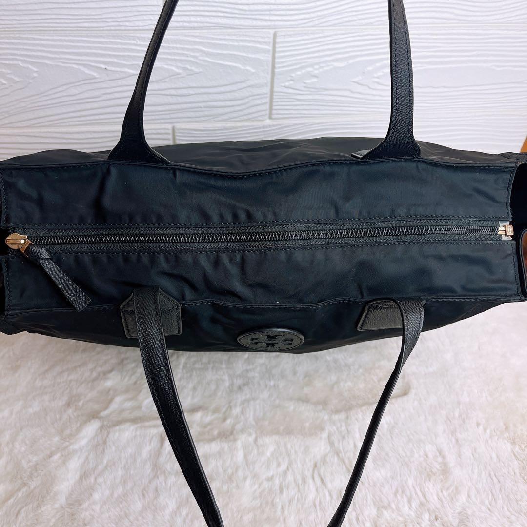 美品☆TORY BURCH トリーバーチ トートバッグ ナイロンブラック大容量