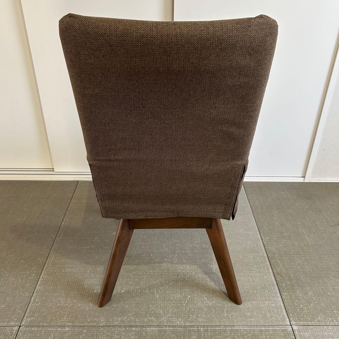 ニトリ ダイニングチェア 回転椅子 ブラウン Nシールド ファブリック