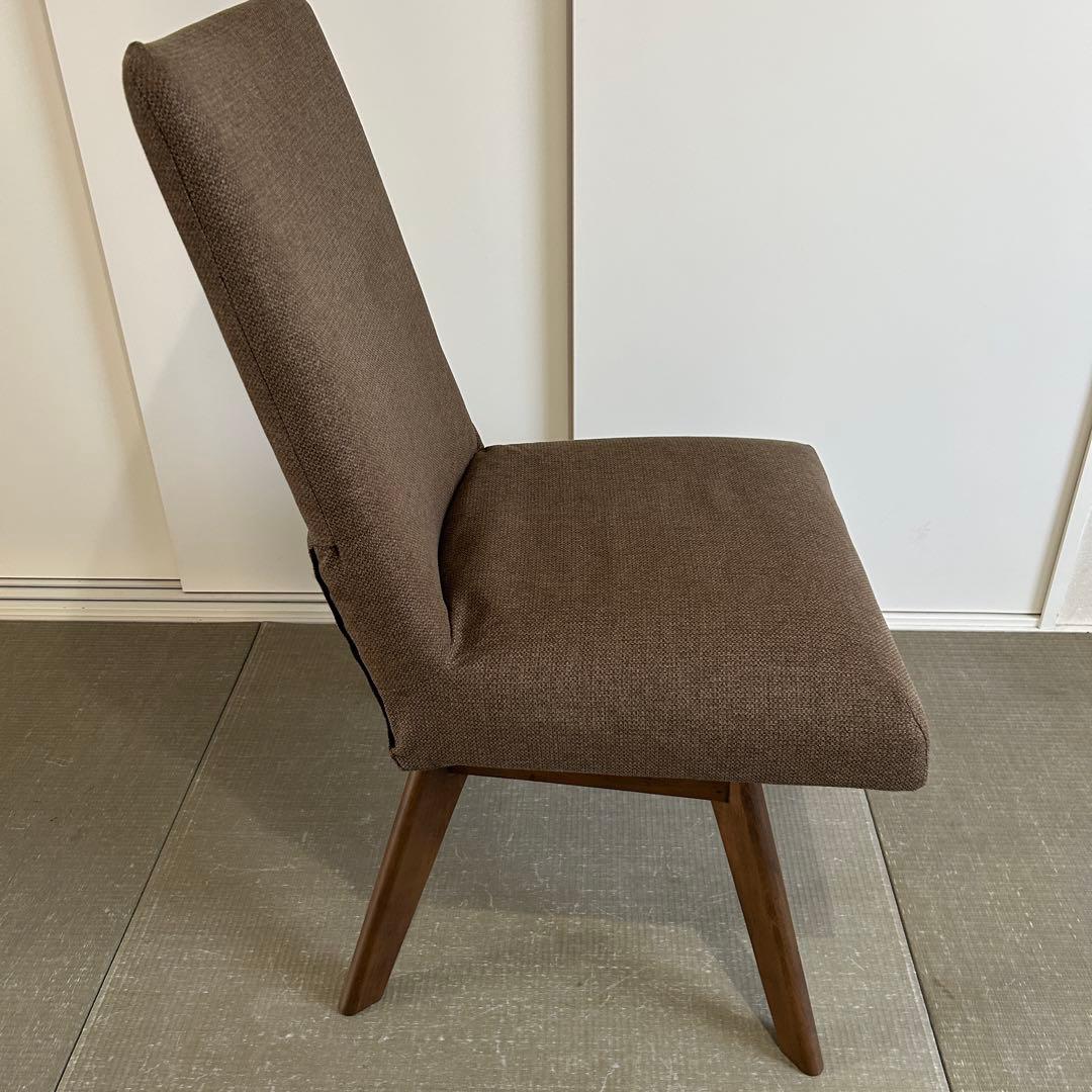 ニトリ ダイニングチェア 回転椅子 ブラウン Nシールド ファブリック