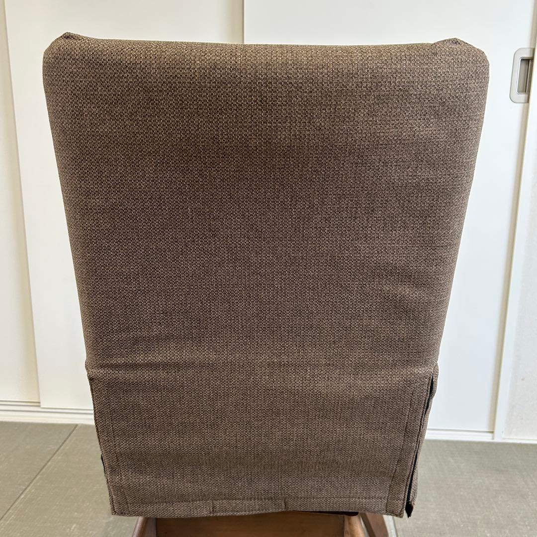 ニトリ ダイニングチェア 回転椅子 ブラウン Nシールド ファブリック