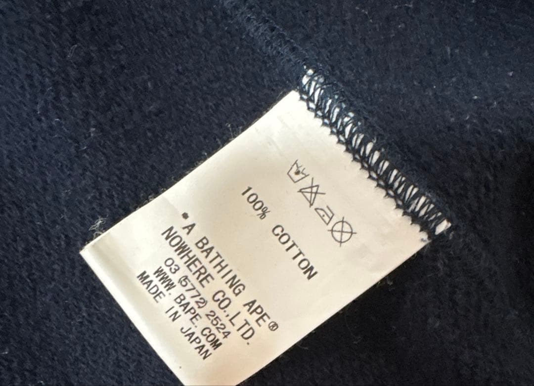 BAPE パーカー　ネイビー