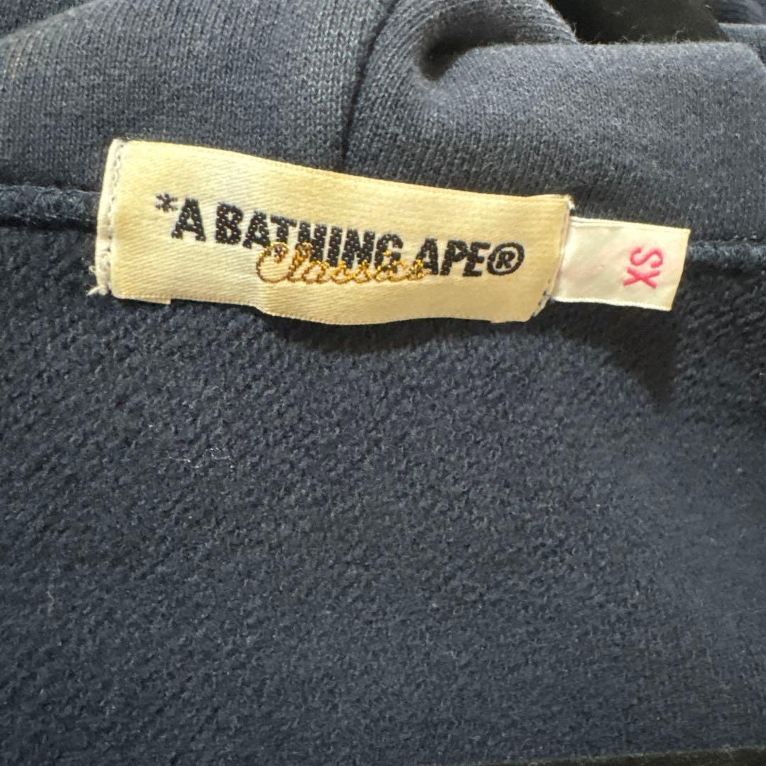 BAPE パーカー　ネイビー