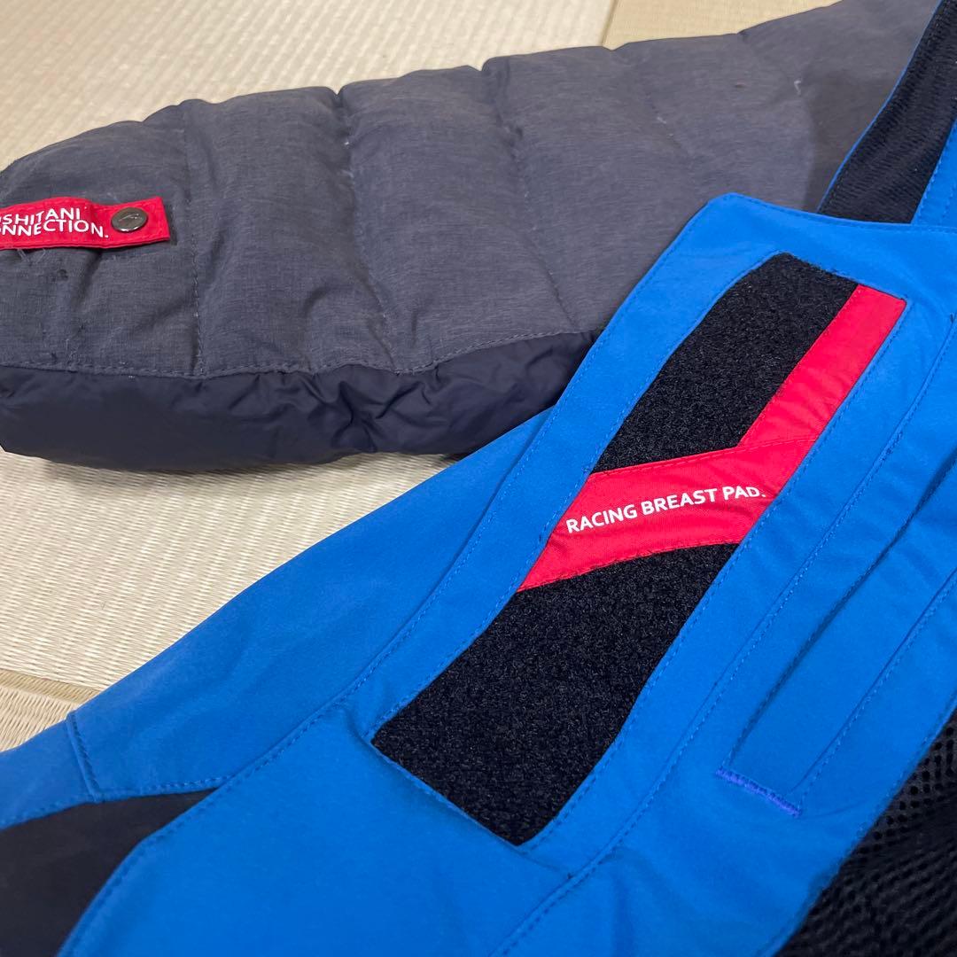 クシタニコラボ、YAMAHA フード付きジャケット 青・黒