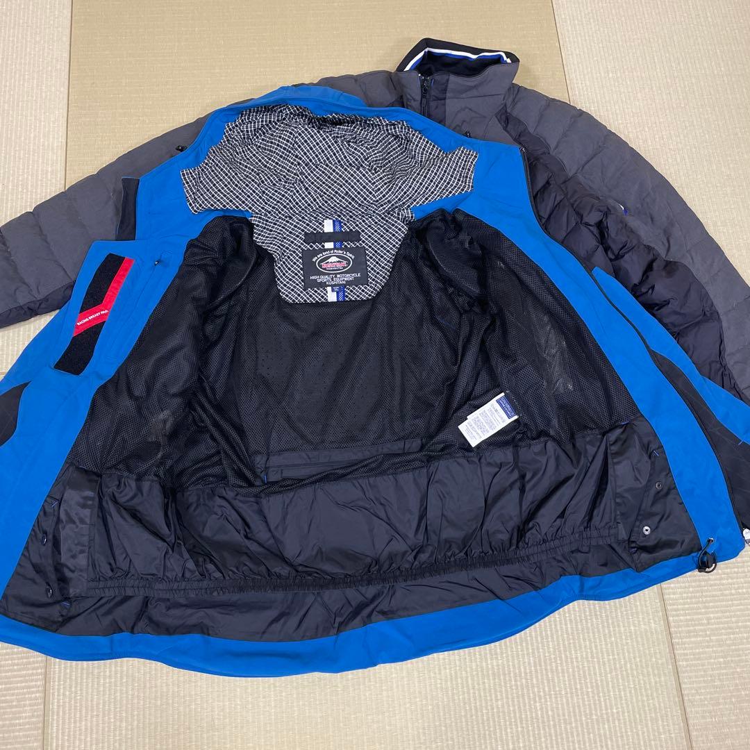 クシタニコラボ、YAMAHA フード付きジャケット 青・黒