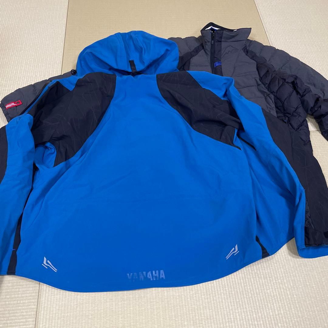 クシタニコラボ、YAMAHA フード付きジャケット 青・黒