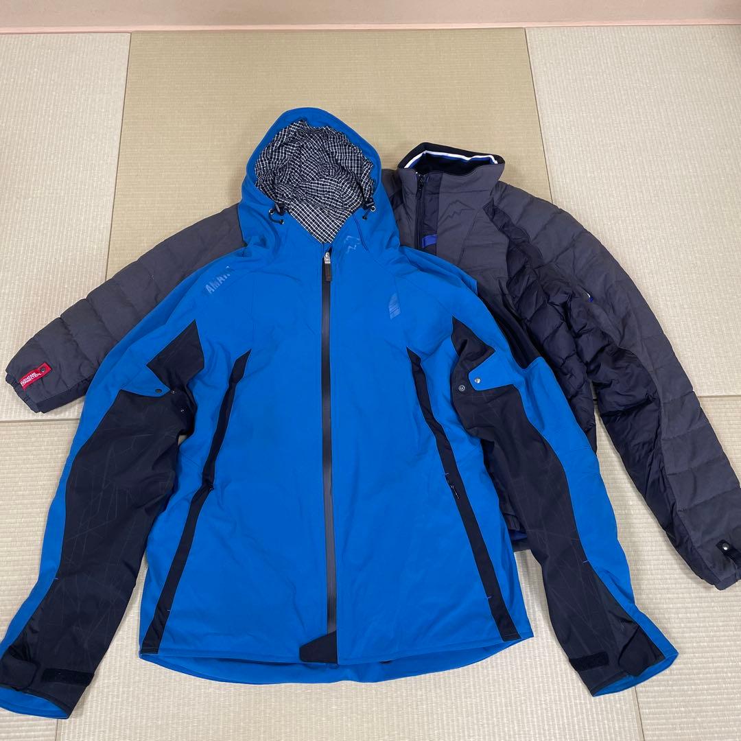 クシタニコラボ、YAMAHA フード付きジャケット 青・黒