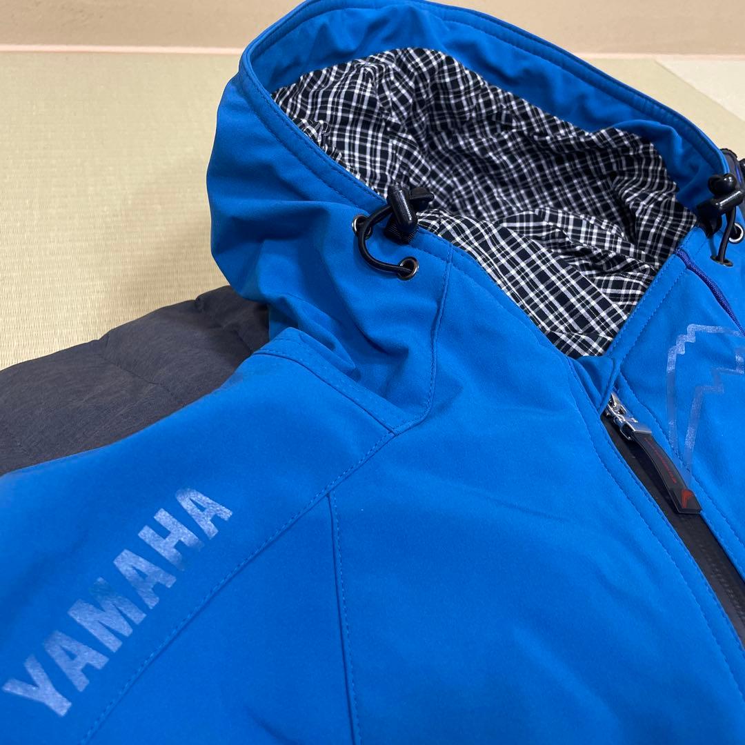 クシタニコラボ、YAMAHA フード付きジャケット 青・黒