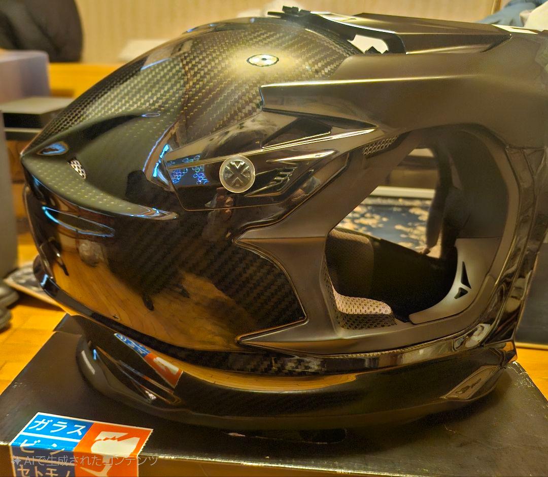 フ*ズ様 カーボンファイバー フルフェイスヘルメット ブラック