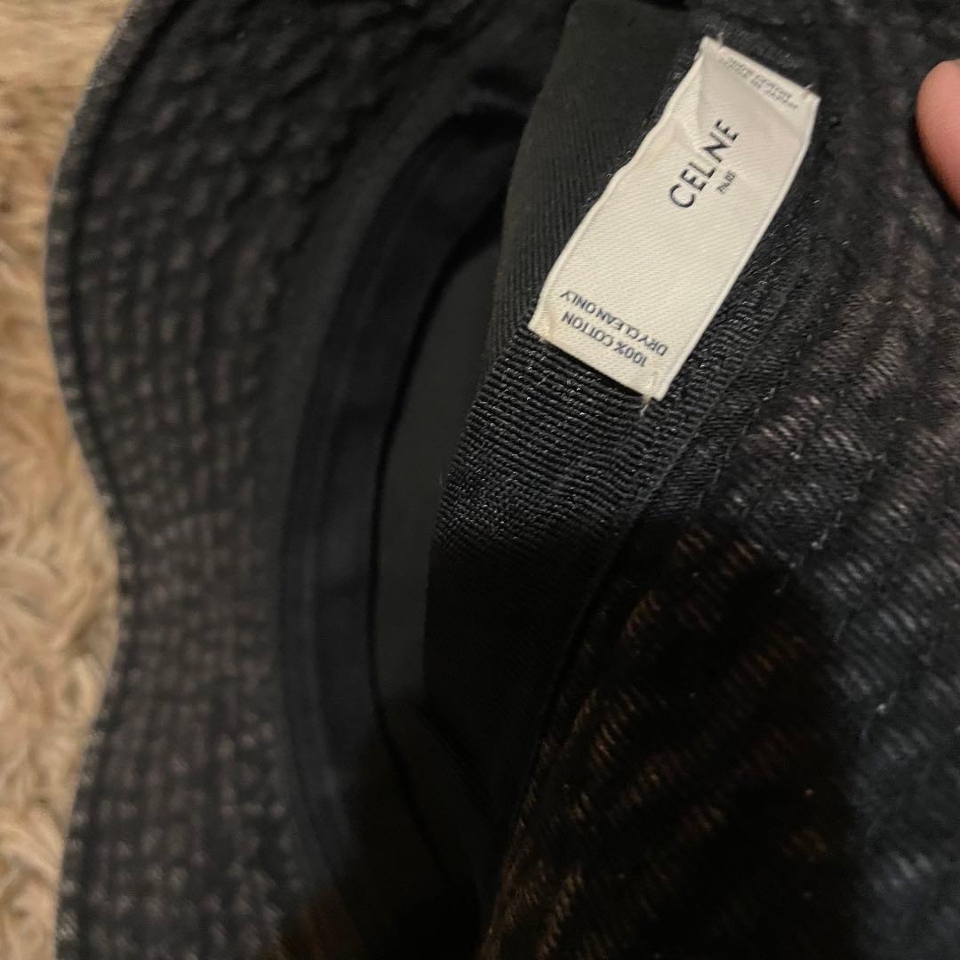 正規品‼︎ セリーヌ　バケットハット　デニム　ブラックCELINE バケハ