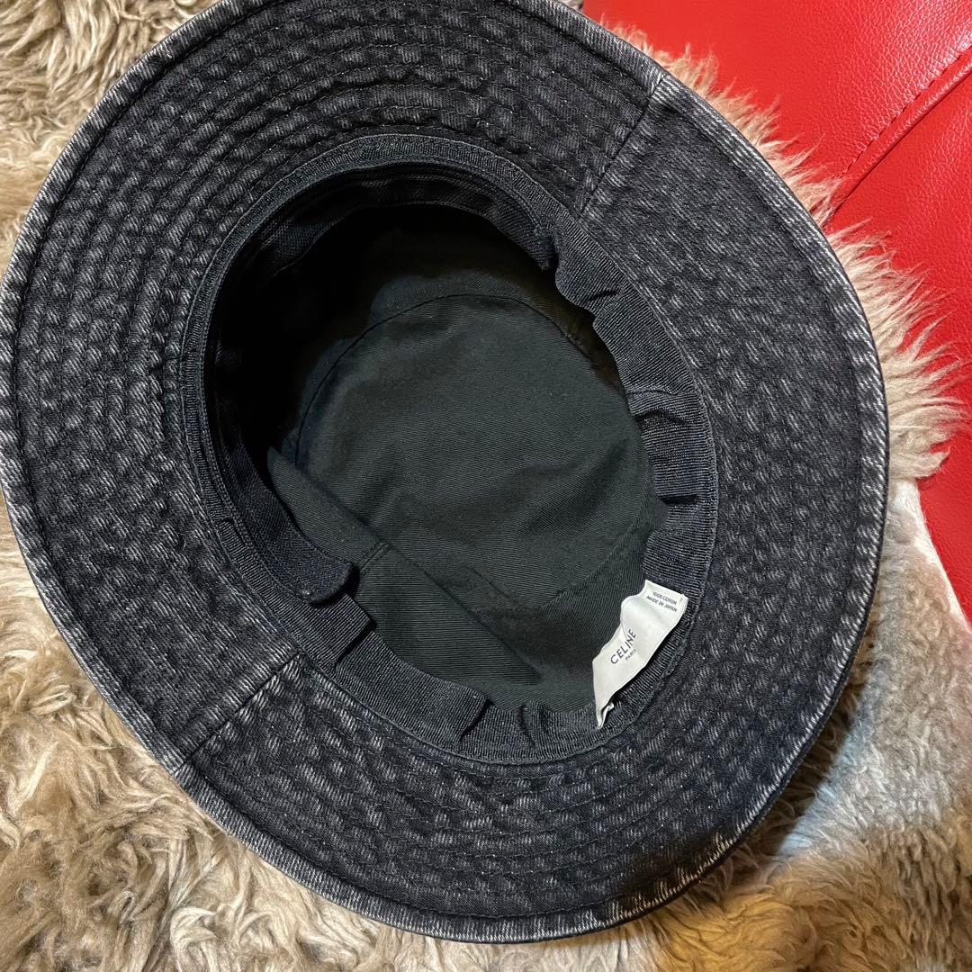 正規品‼︎ セリーヌ　バケットハット　デニム　ブラックCELINE バケハ