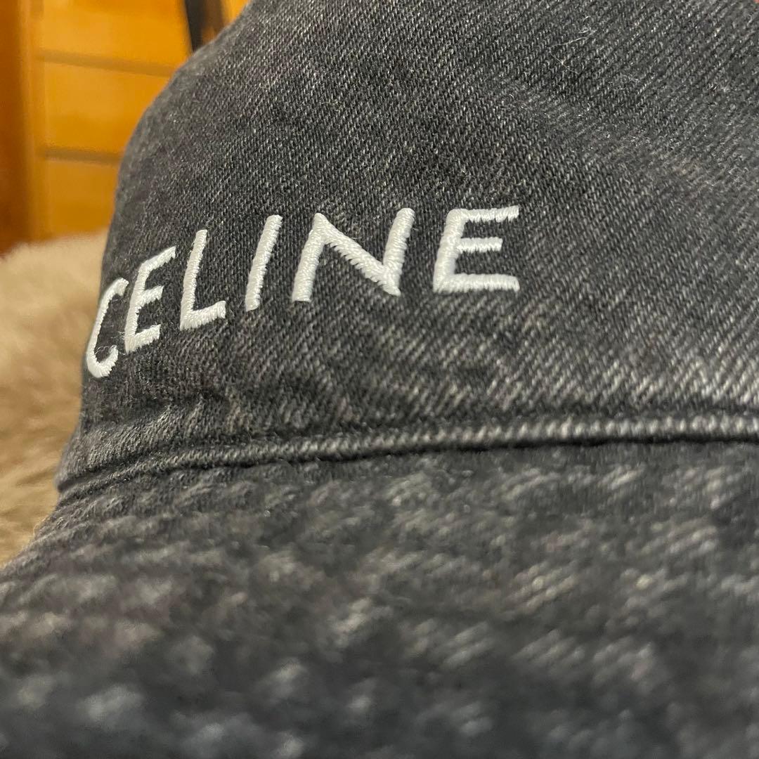 正規品‼︎ セリーヌ　バケットハット　デニム　ブラックCELINE バケハ