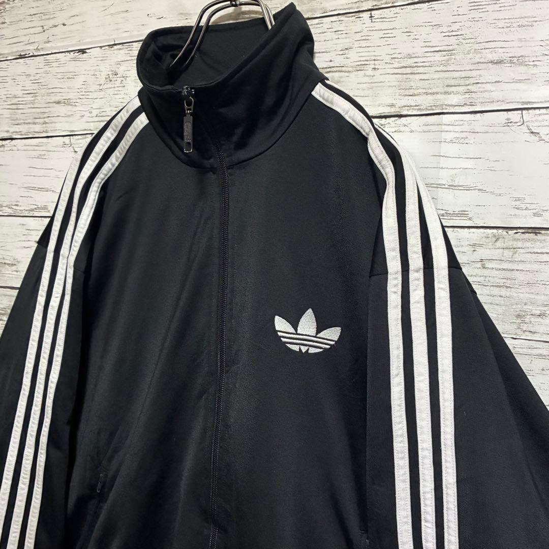 アディダス　刺繍　トレフォイルロゴ　トラックジャケット ファイヤーバード