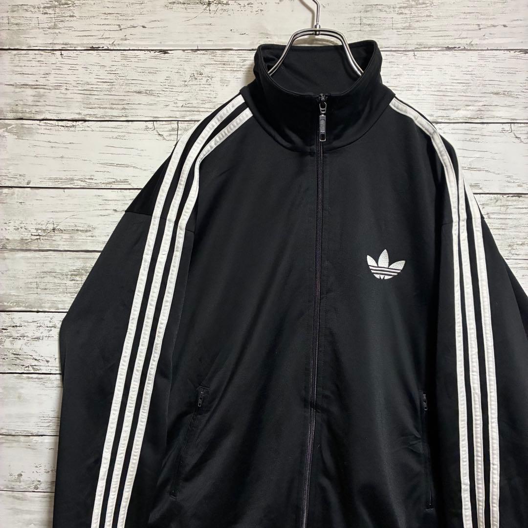 アディダス　刺繍　トレフォイルロゴ　トラックジャケット ファイヤーバード
