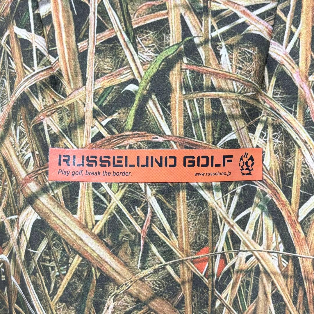 新品 ラッセルノ ゴルフ パターン リフレクター ライト フーディー カモ XL