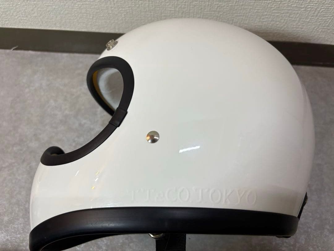 TT&CO. トゥーカッター フルフェイスヘルメット ホワイト Mサイズ