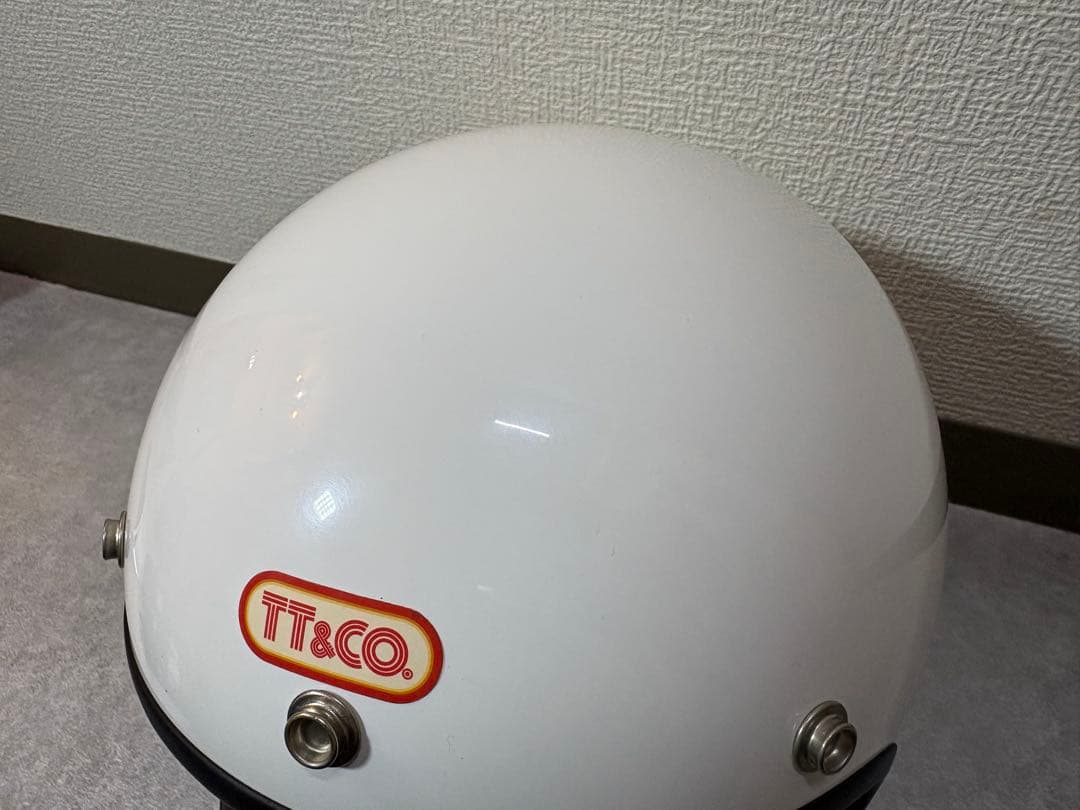 TT&CO. トゥーカッター フルフェイスヘルメット ホワイト Mサイズ