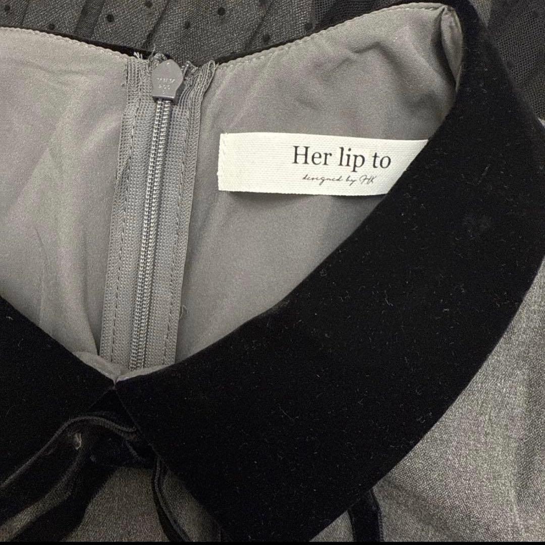 Garnier Pleated Dress ワンピース　herlipto