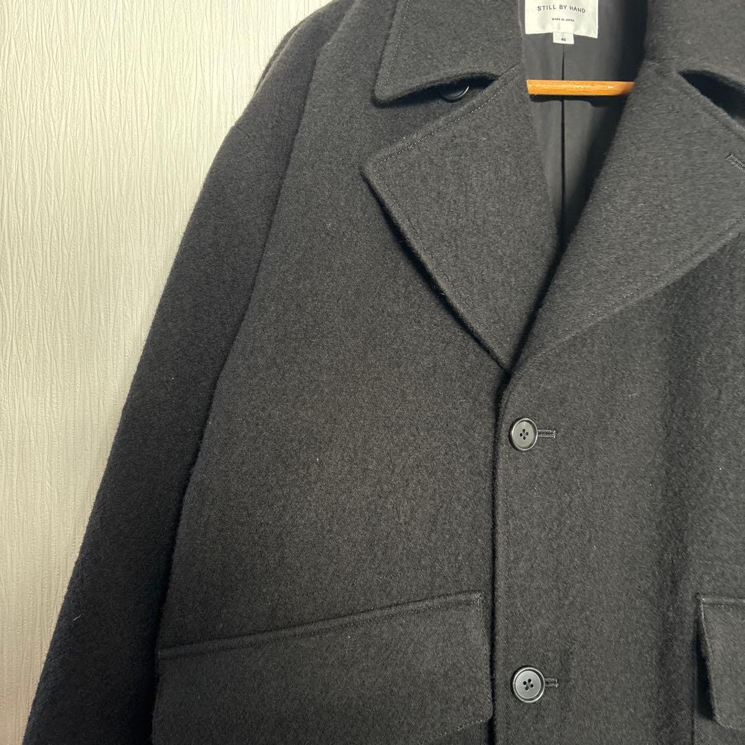 STILL BY HANDウールラペルドオーバーサイズコート スティルバイハンド