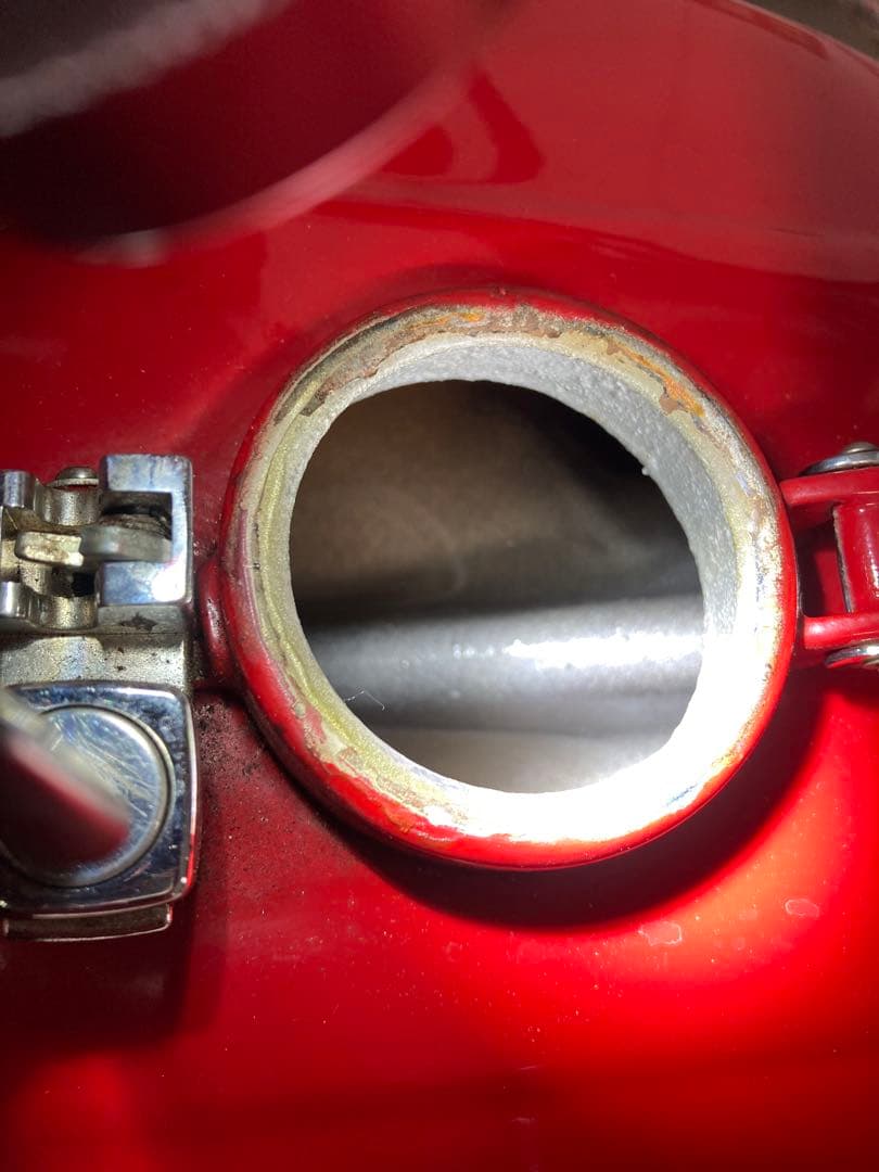 cb400f タンク レッド 美品