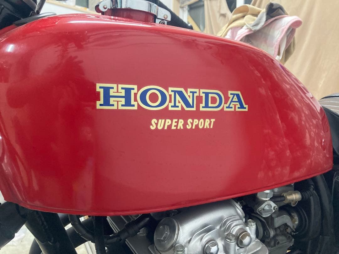 cb400f タンク レッド 美品