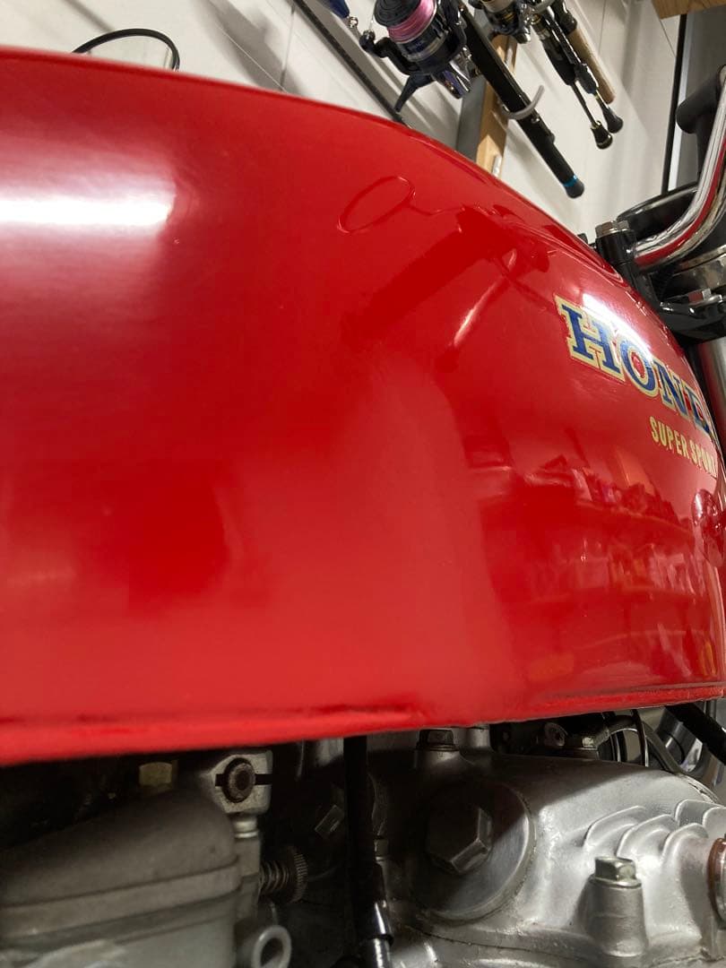 cb400f タンク レッド 美品