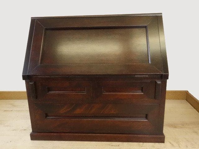 松本民芸家具　座ビューロー　ライティング　引手　座机　 再塗装済　ＵＳＥＤ