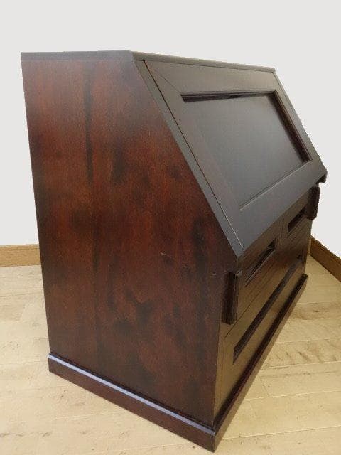 松本民芸家具　座ビューロー　ライティング　引手　座机　 再塗装済　ＵＳＥＤ