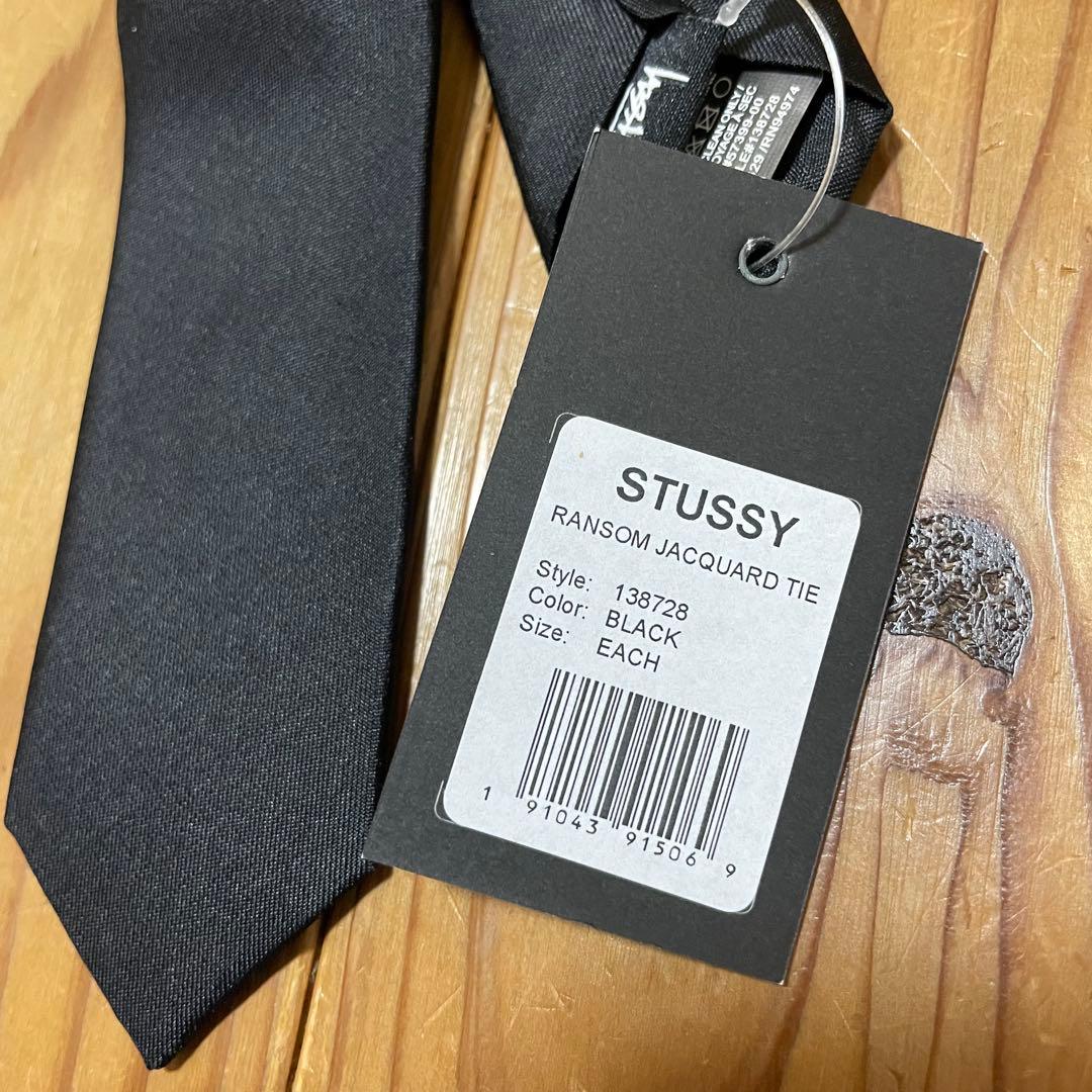 新品未使用！ Stussy ステューシー ロゴ ジャガード ネクタイ　レア！