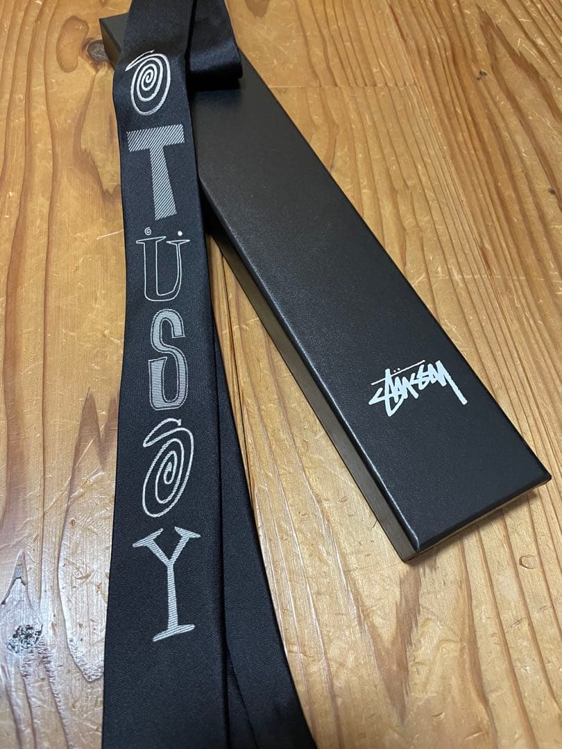 新品未使用！ Stussy ステューシー ロゴ ジャガード ネクタイ　レア！