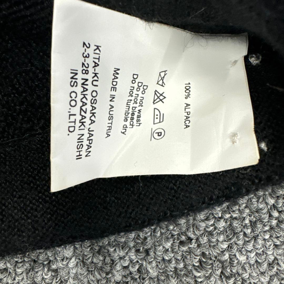 143ファンニレマメイヤー アルパカ100% カーディガン 黒 M