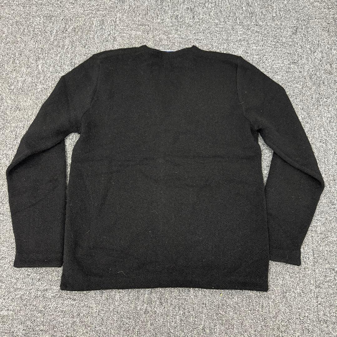 143ファンニレマメイヤー アルパカ100% カーディガン 黒 M