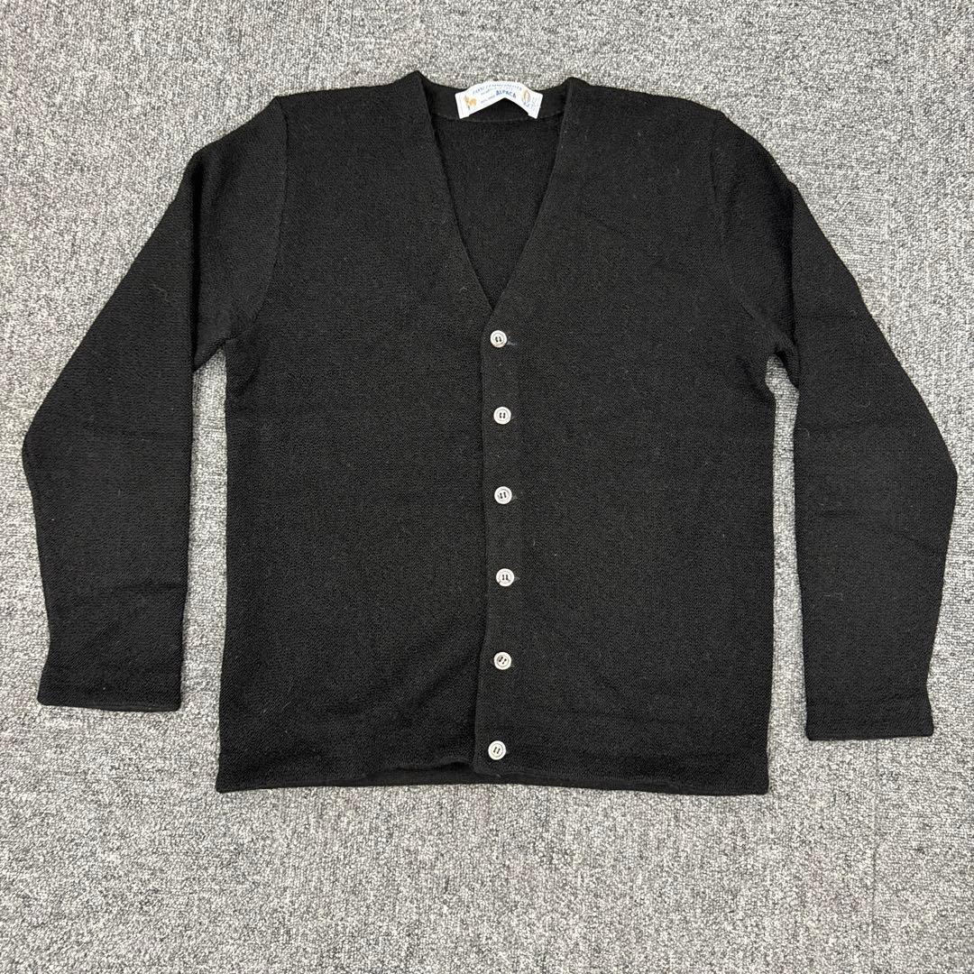 143ファンニレマメイヤー アルパカ100% カーディガン 黒 M