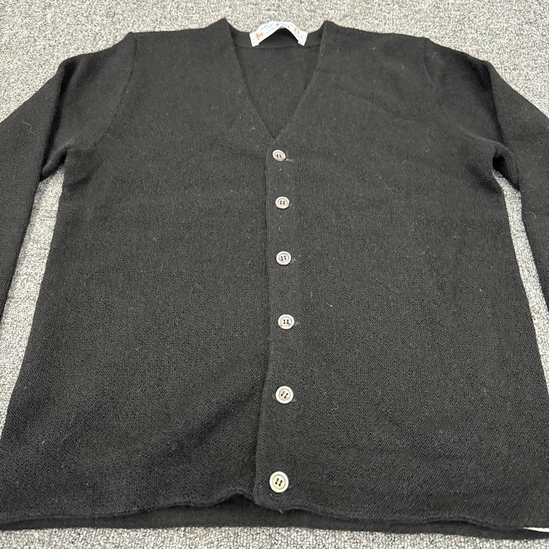 143ファンニレマメイヤー アルパカ100% カーディガン 黒 M