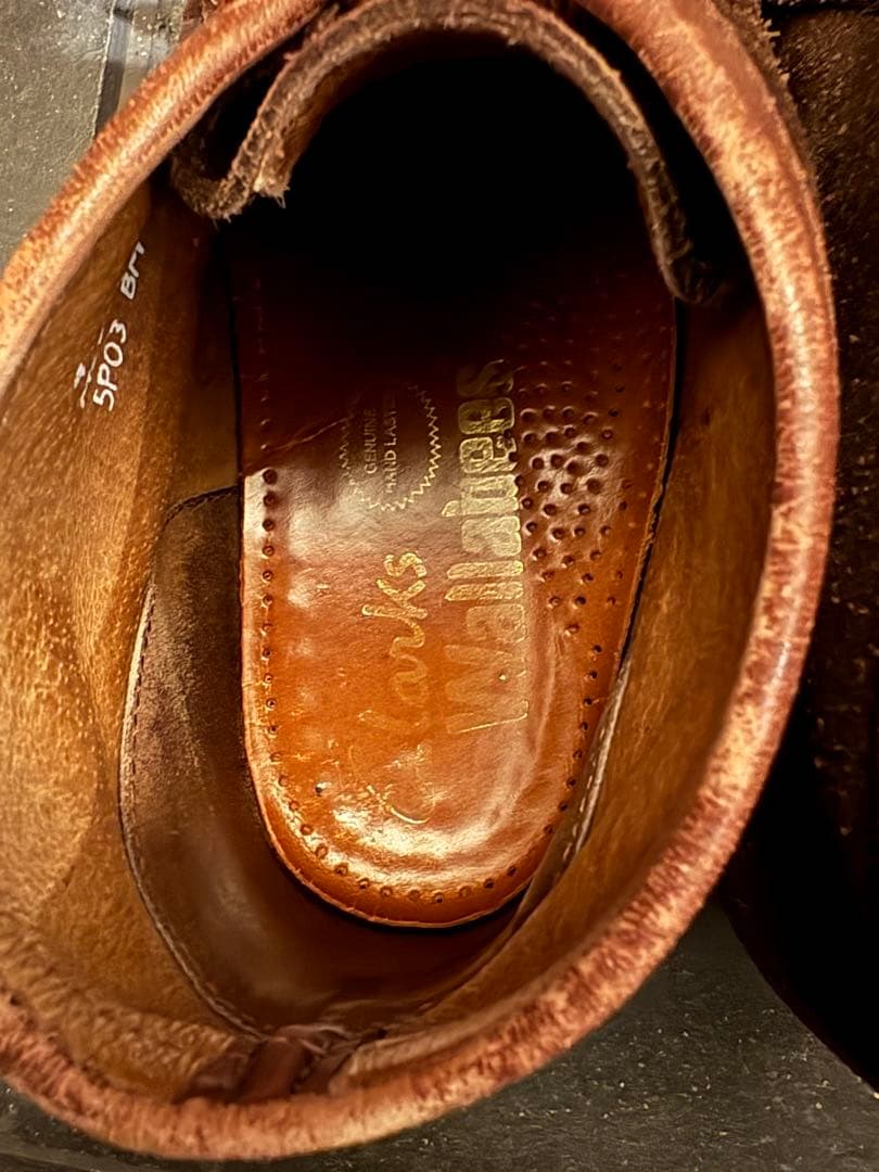 【希少 アイルランド製】クラークス ブラウン ワラビー 90s 7ハーフ