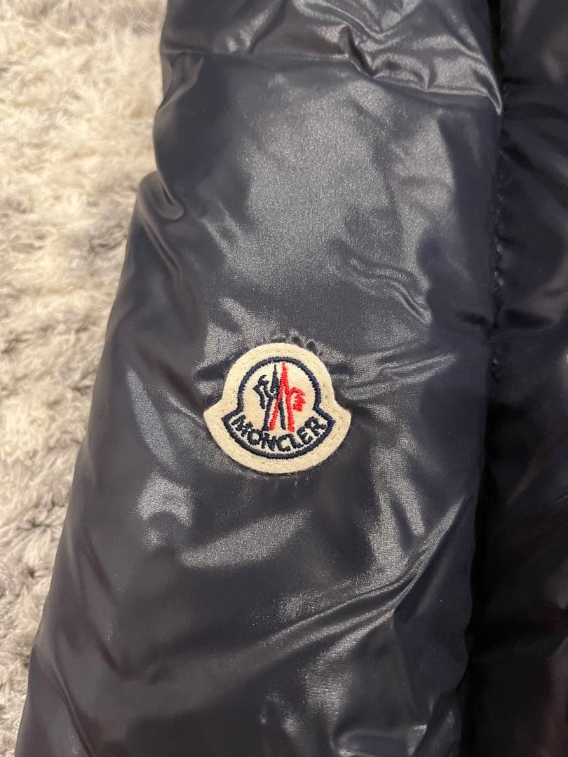 Moncler ネイビー ダウンマフラー　モンクレール