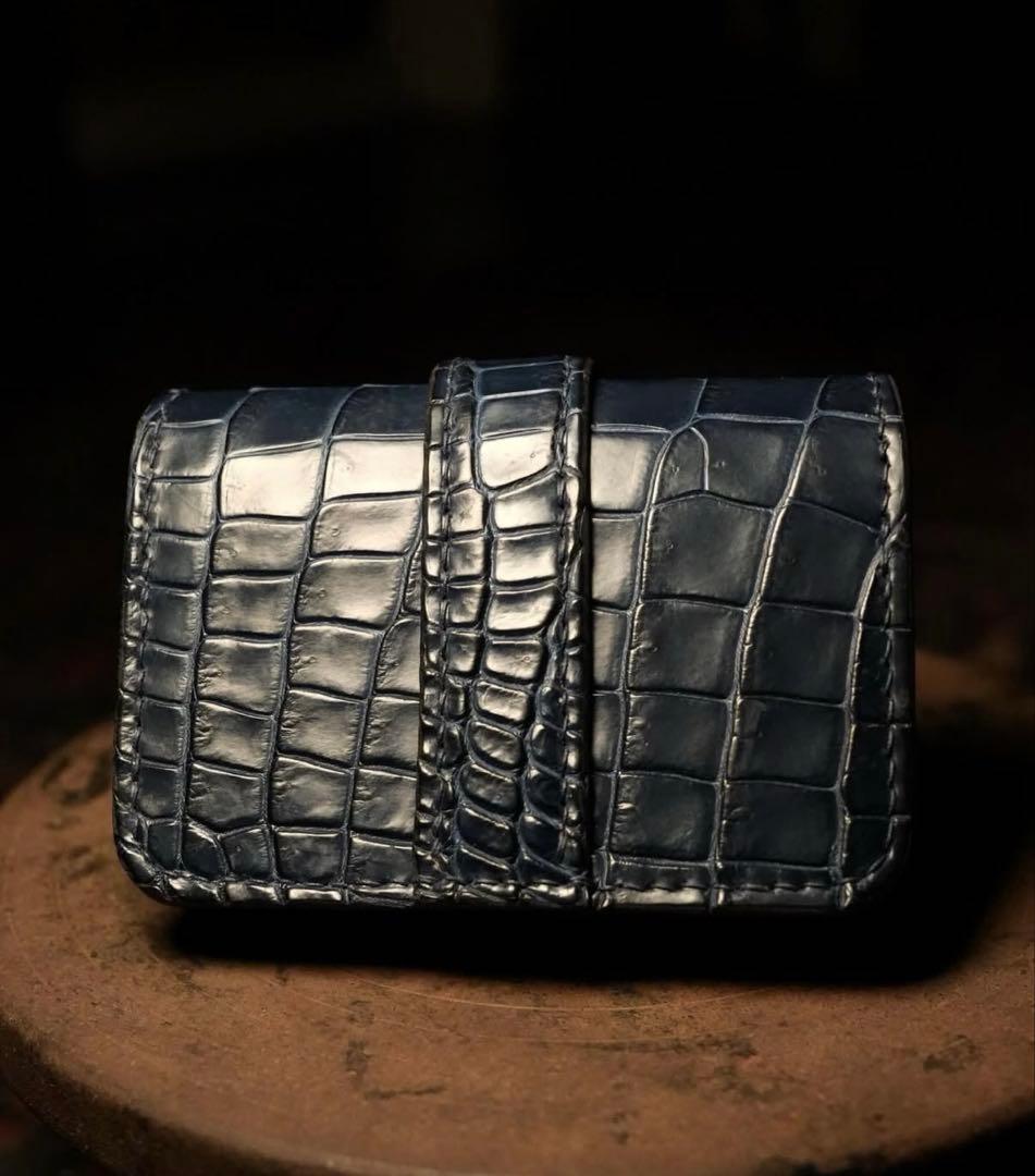 アディティブアンドライン　インディゴ　ポロサス　コンパクト財布