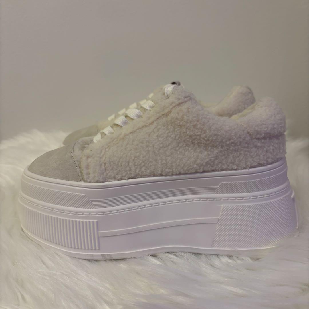 未使用級☆ Darich ダーリッチ　プラットフォーム ボア 厚底 スニーカー