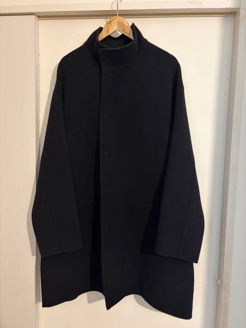 H BEAUTY&YOUTH パイルメルトンコート ブラック