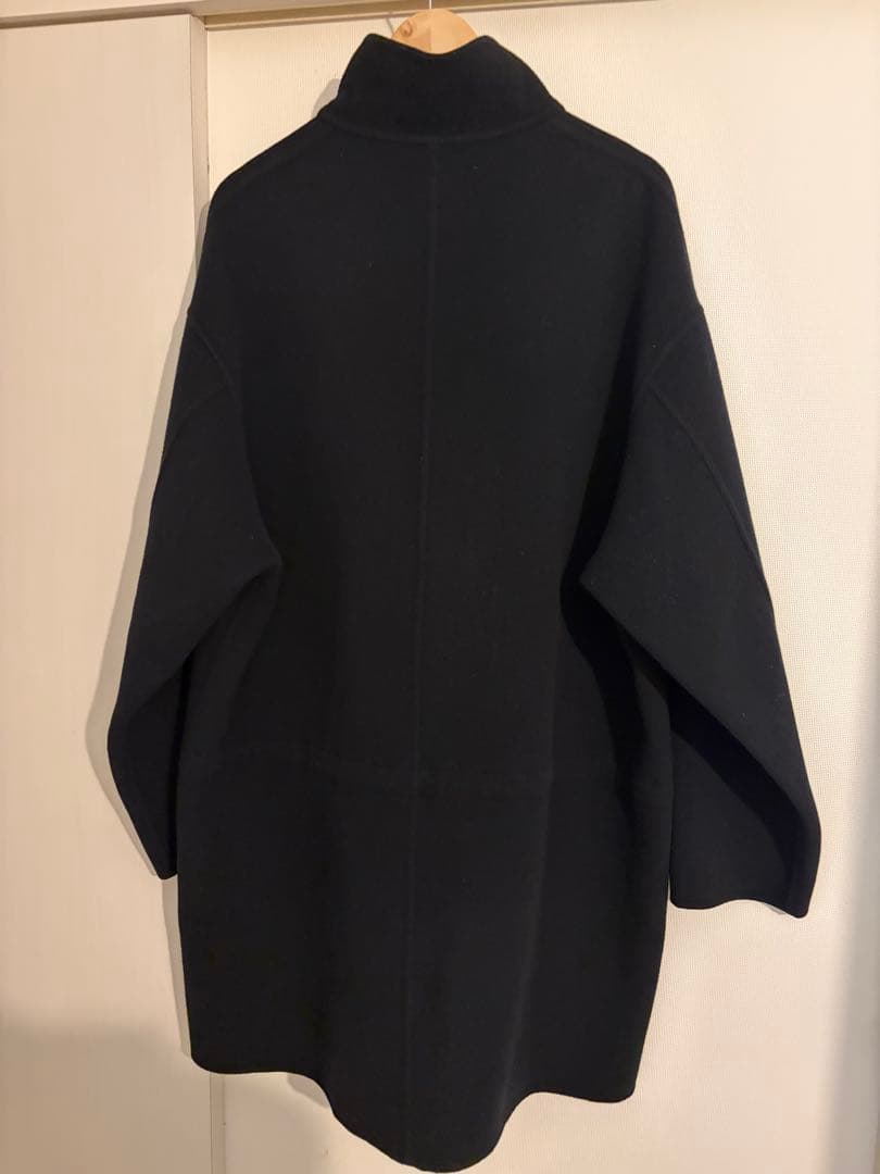 H BEAUTY&YOUTH パイルメルトンコート ブラック