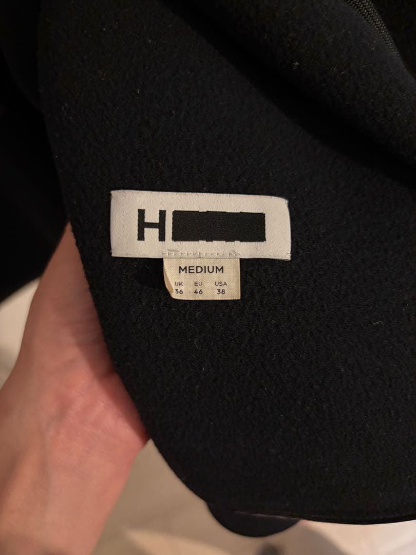 H BEAUTY&YOUTH パイルメルトンコート ブラック