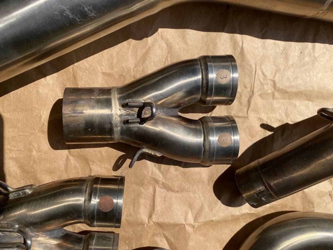 ZX25R用 LCI Parts ショートカーボンフルエキマフラー