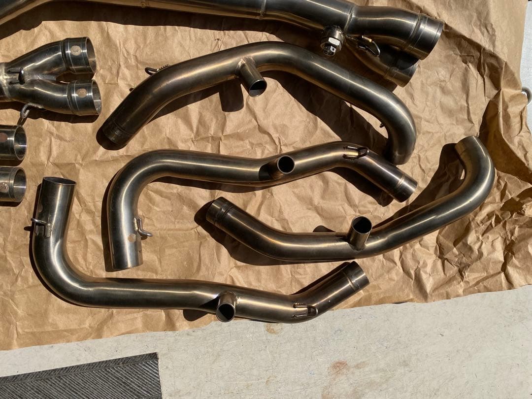 ZX25R用 LCI Parts ショートカーボンフルエキマフラー